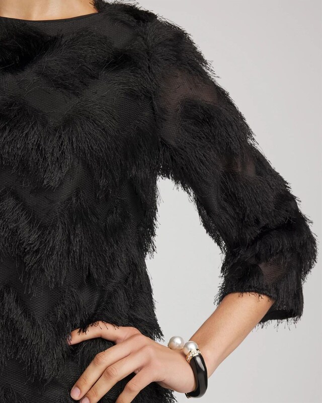 Chevron Fringe Party Top - image 4